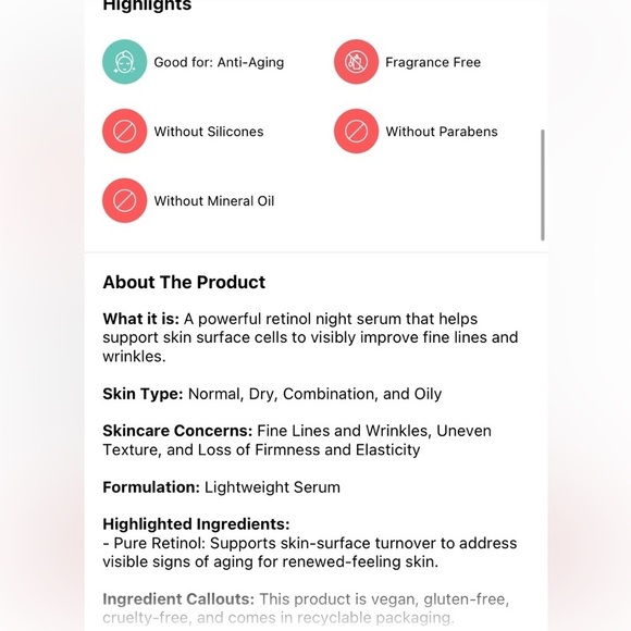 KIEHL’S SINCE 1851 RETINOL FAST RELEASE WRINKLE REDUCING SERUM SEPHORA AND ULTA - Picture 5 of 6